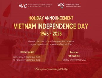 Holiday announcement for Vietnam Independence Day 