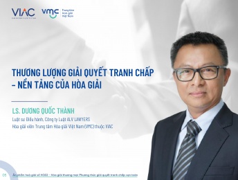 Thương lượng giải quyết tranh chấp - Nền tảng của hòa giải  