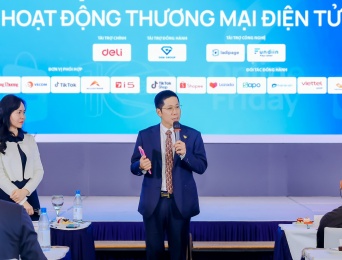 Quyền giám đốc VMC Phan Trọng Đạt chia sẻ tại Hội nghị Phát triển thương mại điện tử Việt Nam với chủ đề "Phát triển thương mại điện tử bền vững”