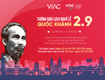 Thông báo Lịch nghỉ lễ Quốc khánh 02/09/2021