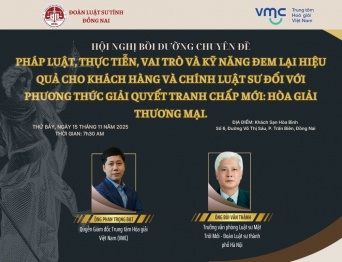 [SỰ KIỆN] Hội nghị bồi dưỡng chuyên đề về Hòa giải thương mại tại Đồng Nai 