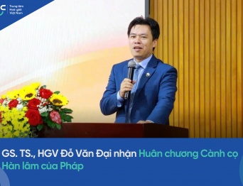 [TIN TỨC] GS. TS., HGV Đỗ Văn Đại nhận Huân chương Cành cọ Hàn lâm của Pháp 